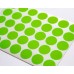 Sticker Circle 5mm green 7pcs/1pkt